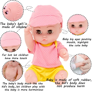 

New Baby Toys 35CM Reborn Dolls Toy Full Body Slicone Soft Real Touch Lifelike Baby Girl Bebe Doll Bath Toys Kids Birthday Gifts
