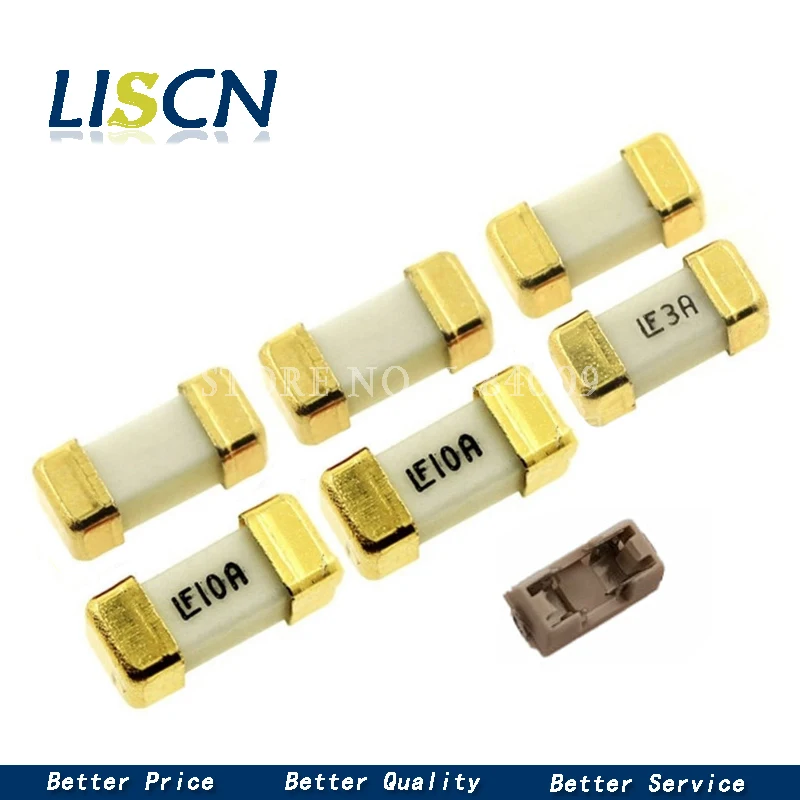 10PCS Gold Pin 1808 125V 0451 SMD Fast Blow Fuse 0.5A 0.75A 1A 2A 3A 4A 6.3A 8A 10A 12A 15A 500MA 750MA ultra-rapid fuses | Обустройство