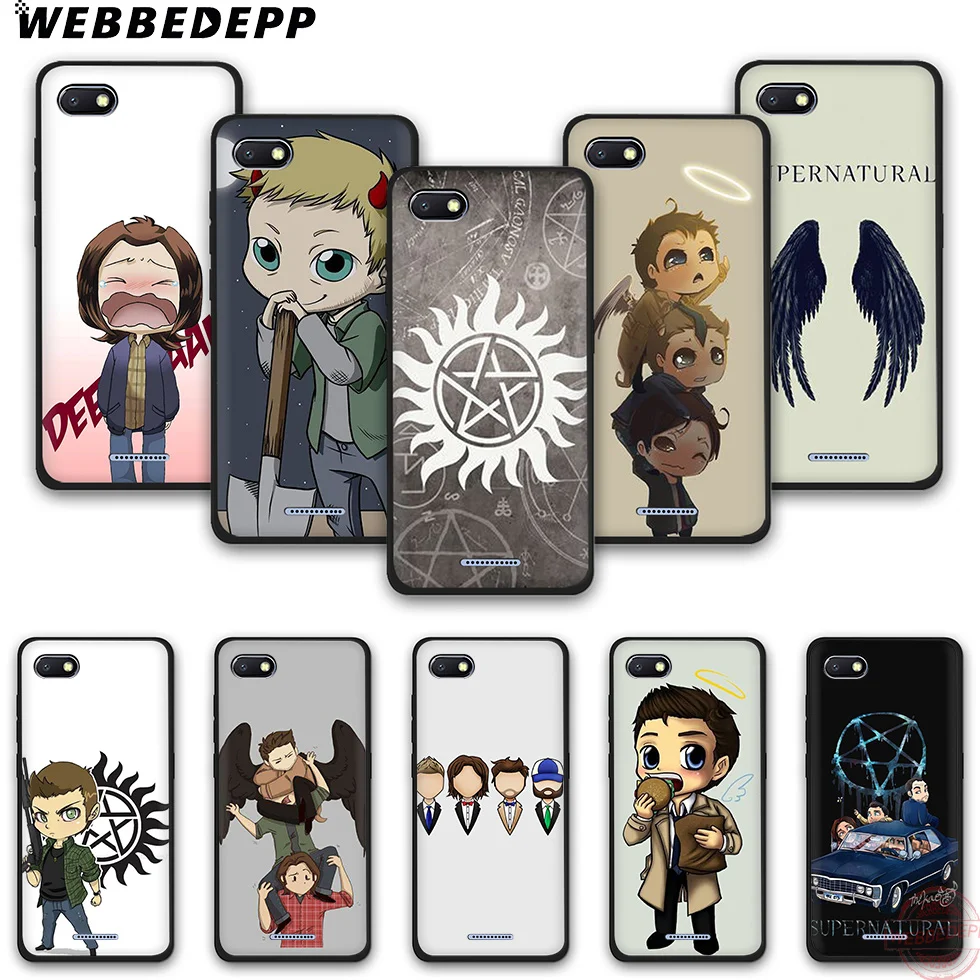WEBBEDEPP Cartoon Supernatural TV Fashion Soft Silicone Phone Case for Redmi Note 6Pro 7Pro 4A 4X 5 5A 6A 8A 7 S2 note 8 |