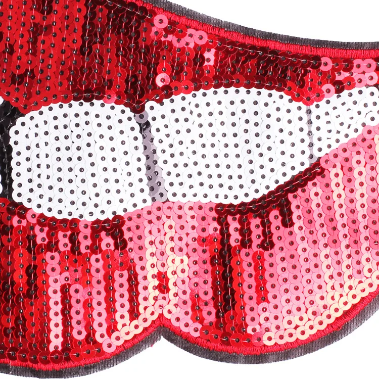 mouth sequins patches 3