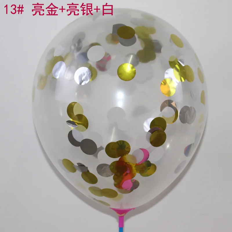 Amazon sells 12 inch round transparent emulsion wedding arrangement rose gold heart-shaped star confetti balloons 1bag