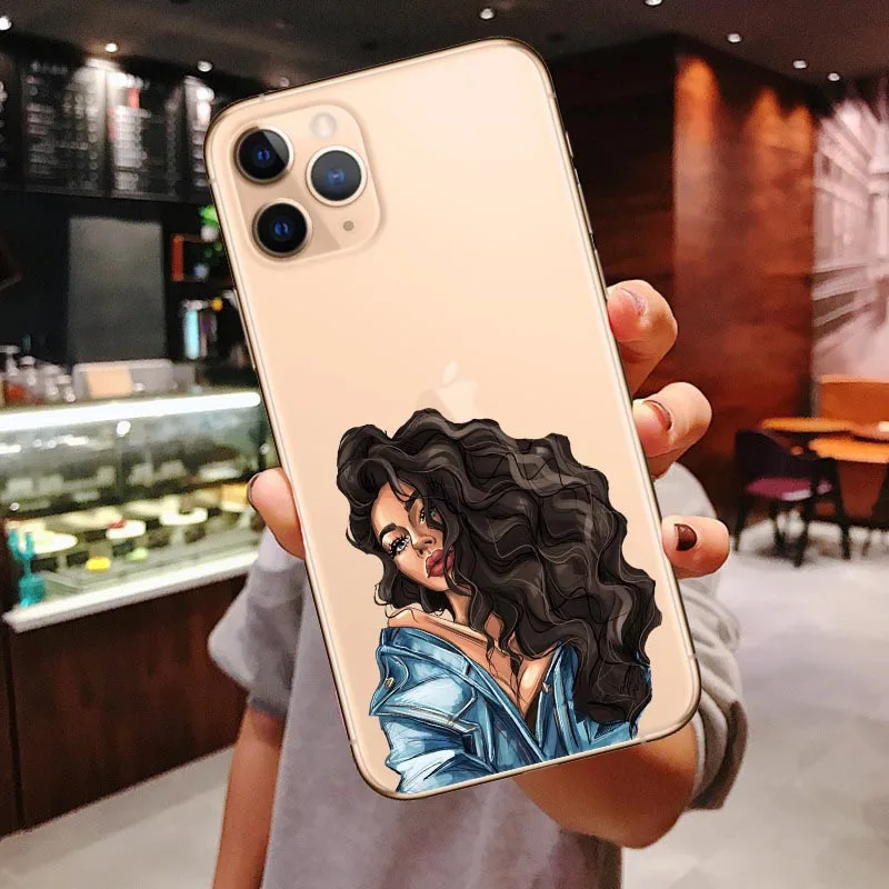 TPU Принцесса женский Босс кофе чехол для телефона для iPhone 11 Pro Max Vogue девочка мама ребенок мягкий чехол для iPhone X 7 8 Plus XR XS Max - Цвет: TPU