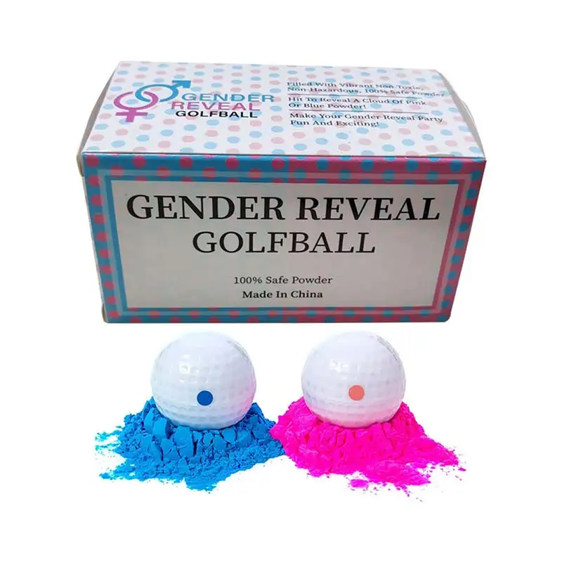 2Pcs Birthday Party Gender Reveal Powder Balls Banquet Smoke Bombs The Of PROM Supplies Reveals Golf | Дом и сад