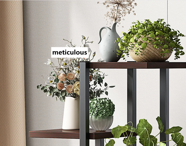 Six-layer Plant Stand Iron Flower Pot Holder Shelves Planter Rack Storage Organizer Display for Indoor Garden Balcony
