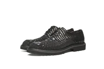 

Men's Casual Shoes Lace-up Business Genuine Leather Comfortable Breathable Men's Shoes Work Wear