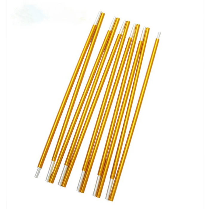 2pcs Tent Poles Adjustable Aluminum Alloy Outdoor Camping Tent Tarp Rod Replacement Poles