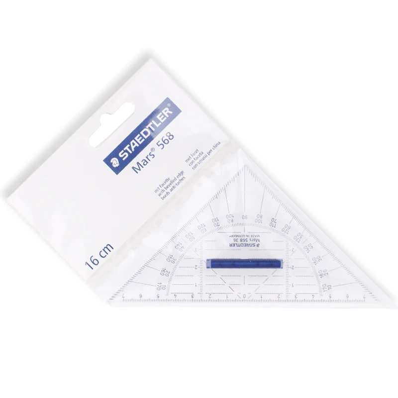 STAEDTLER 568 36 16cm 기하학적 | 그리기 삼각형 판 문구 사무용품 학용품