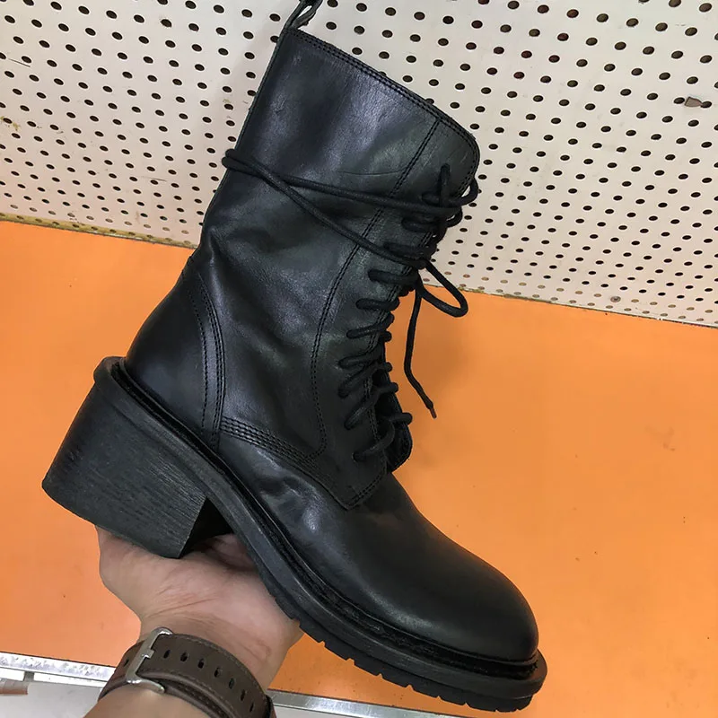 Scarpe donna/2019 г. Женские осенне зимние ботильоны женская однотонная черная модная