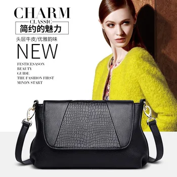 

Women's Bag Texture Bag Women's New Fashion Women's Shoulder Bag Soft Leather Messenger Bag