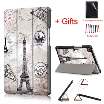 

Slim Magnetic Folding Case Cover for HUAWEI MediaPad M5 8.4 SHT-AL09 SHT-W09 Tablet Funda Protective Cover +Film+Stylus Pen