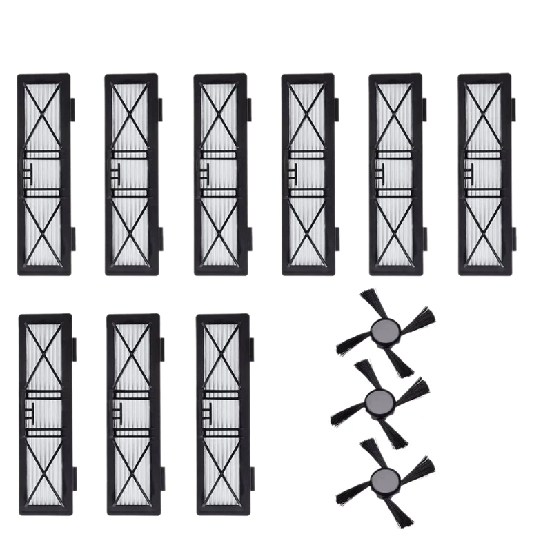 9X Hepa фильтр 3X боковая щетка для Neato Botvac D3 D4 D5 D6 D7 D70 D75 D80 D85 подключен 75E обхват