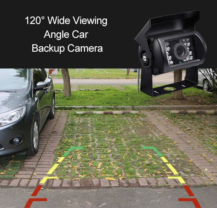 12 V/24 V Автомобильный резервный Камера IP68 Водонепроницаемый заднего вида для парковки Камера Ночное видение 120 ° Широкий угол обзора заднего вида Камера s