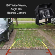 12 V/24 V Автомобильный резервный Камера IP68 Водонепроницаемый заднего вида для парковки Камера Ночное видение 120 ° Широкий угол обзора заднего вида Камера s
