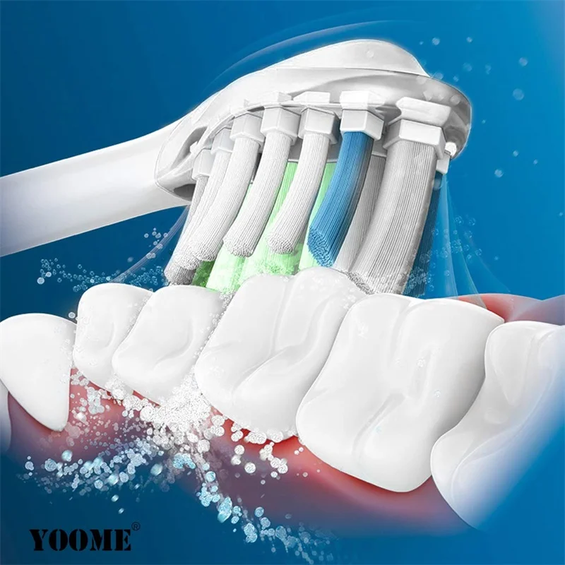 3 Pcs Sonic Electric Toothbrush Head DiamondClean Soft Bristle 3D
