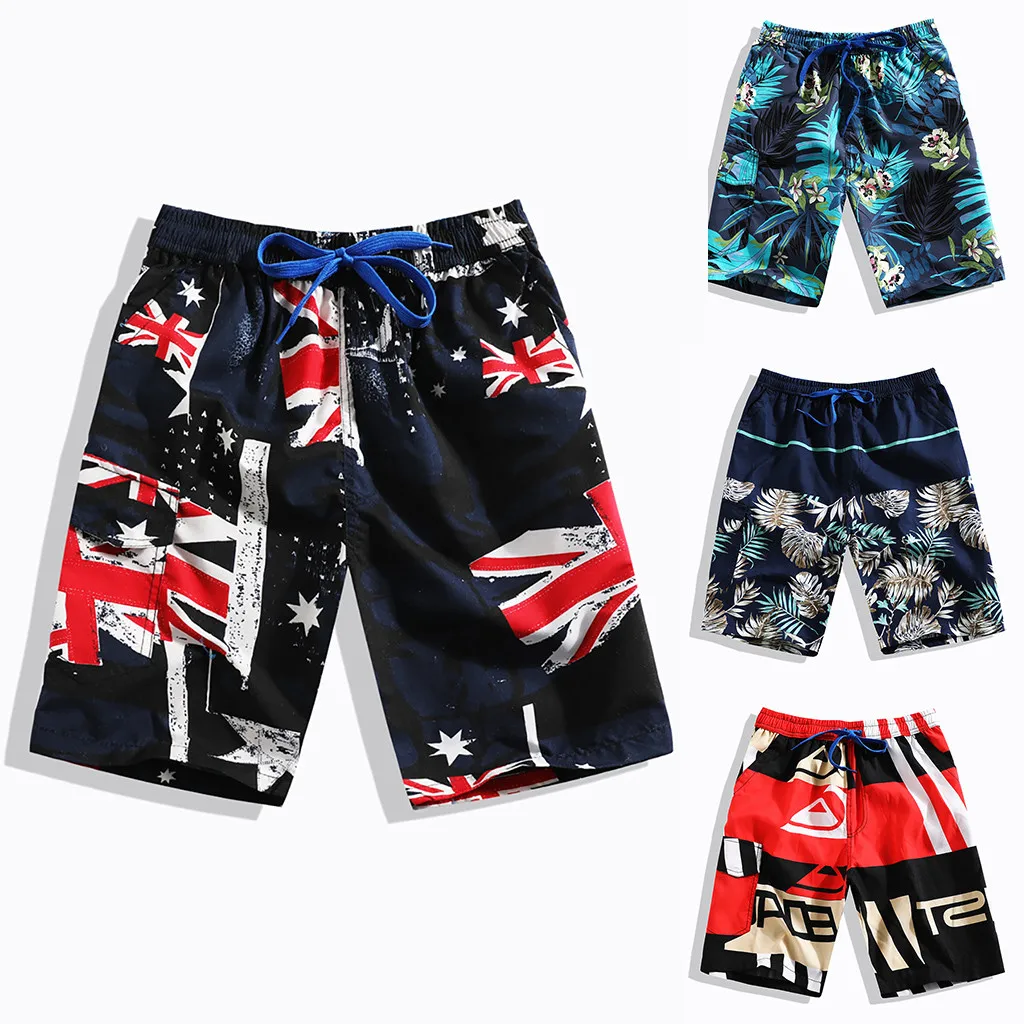 

Surffing shorts 2019 Men's Printed Swimming Trousers in Spring and Summer Beach Surfing Shorts Dropshipping 10 Running Sports