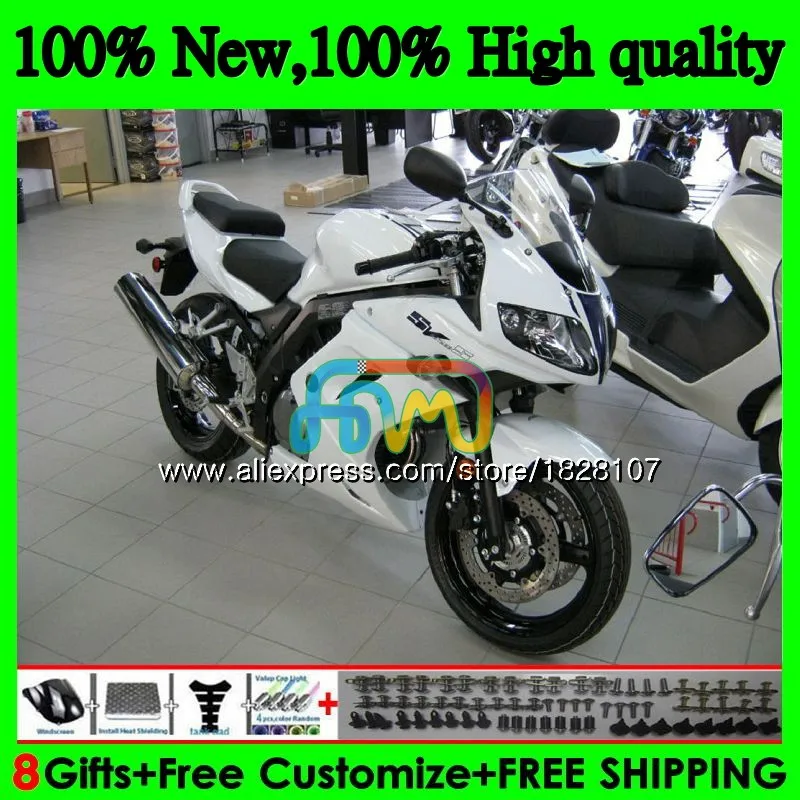 SV650S для SUZUKI SV650 1000 03 04 05 06 07 08 47BS. 10 SV1000S глянец Белый SV 650S 1000 2003 2004 2005 2006 2007 2008 обтекатель - Цвет: No. 1
