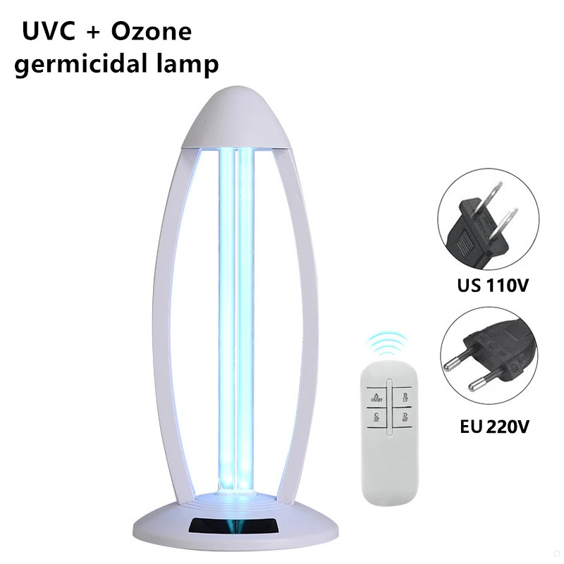Timing germicidal mites ultraviolet ozone disinfection UVC bactericidal lamp tube ABS white 38W sterilizer AC110V 220V UV light | Лампы и