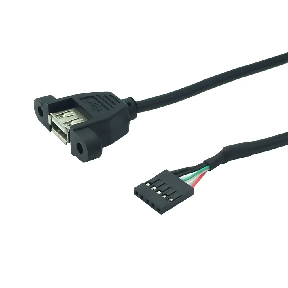1 шт. 30 см USB кабель типа A Женский до 2 54 мм 5Pin к Dupont 5 Pin Заголовок адаптер