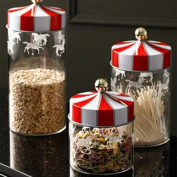 

Set of 3 Air Tight Glass Storage Jar with Lid Coffee Beans Tea Spice Sugar Oatmeal Sealing Organizer Kitchen Dry Food Container