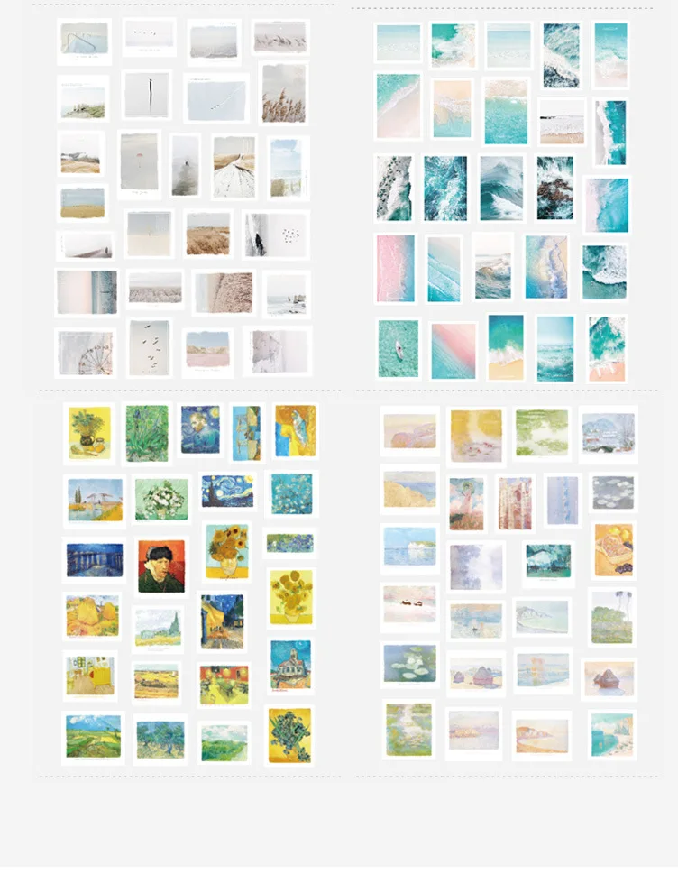 50Pcs/Pack Fog Forest Sticker Diary Decorative Sticker DIY Label Stationery Deco Photograph Album Sticker Flake Scrapbooking