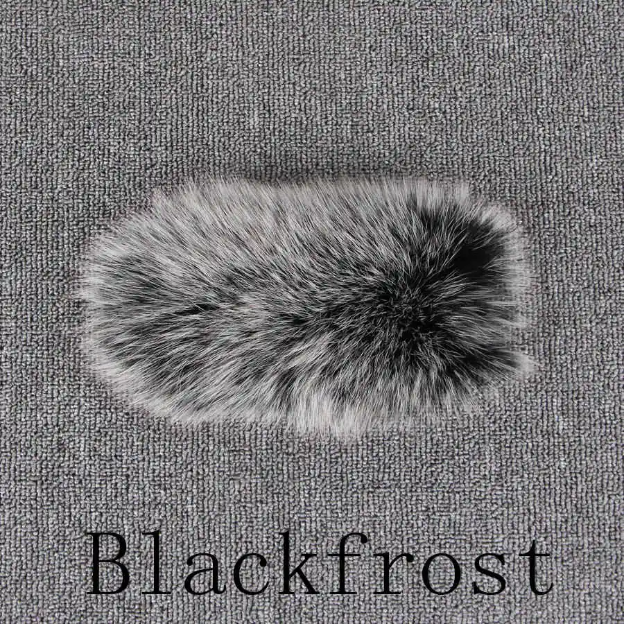 blackfrost Короткая шуба из натурального Лисьего меха QC1808 большое пальто из настоящего меха лисы меховой женский жилет Длинный Меховой жилет пушистый Толстый жилет из натуральной кожи - Цвет: blackfrost
