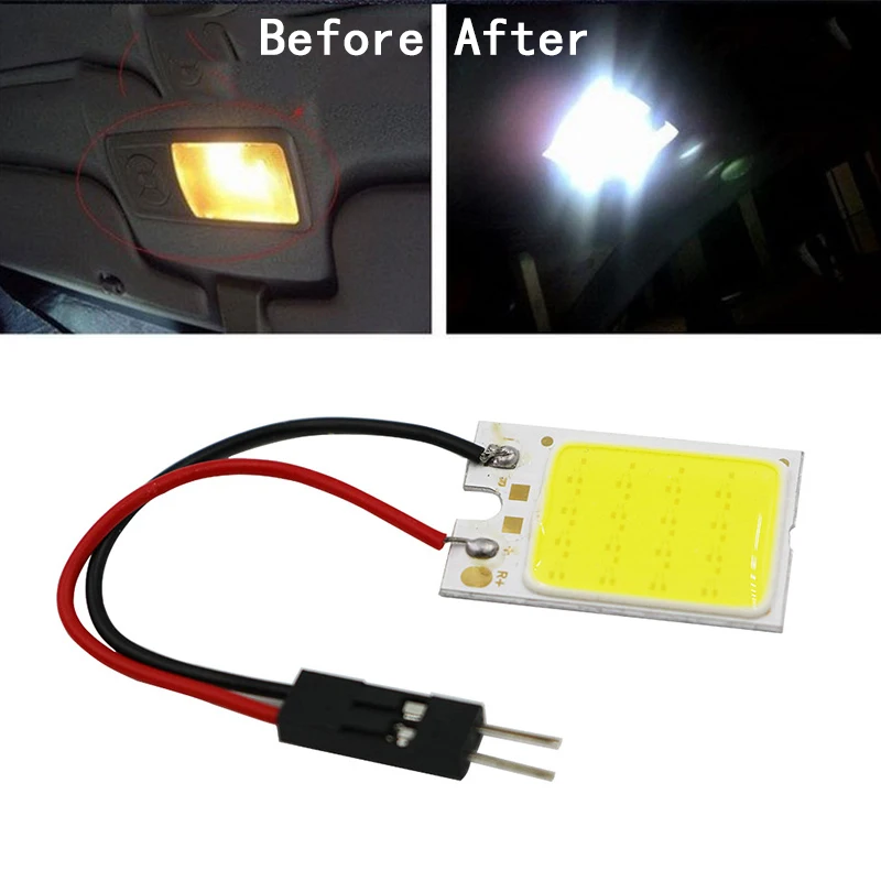 Автомобильный светильник T10 COB 16SMD автомобильная светодиодная панель лампа для
