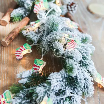 

10/20 LEDs Colorful Socks Decorative String Lights 1.5m 3m Layout Props Decor