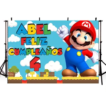 

Birthday party super photo background photo baby party background children photography studio customization