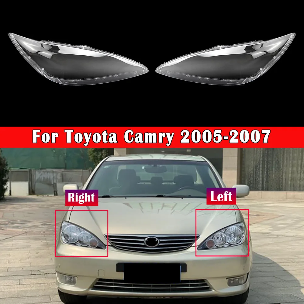トヨタ 自動ヘッドライトキャップ カムリ 2005 年車フロントヘッドライト レンズ カバー LAMPSHADE LAMPCOVER ヘッド ランプ ライト ガラスシェル - 1