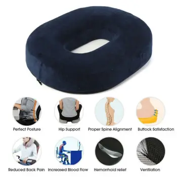 

Memory Sponge Foam Seat Cushion Gel coccyx Ring Cushion Donut Pillow + Car Chair Office