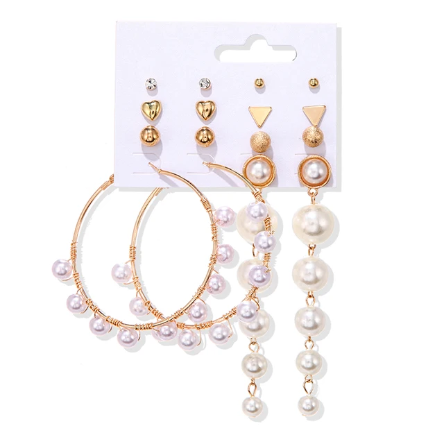 Trendy Tassel, Pearl and Hoop Earrings For Women - Kito City Jewelry