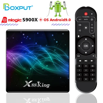 

Ott 4K Media-player X88 King S922X Tv Box Android 9.0 4G 128G Dual Wifi BT5.0 60fps USB3.0 Google Play Settop Smart tv box s992x