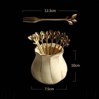 

European fruit fork set stainless steel fork creative cute fashion household moon cake fork fruit sign fruit insert cutlery
