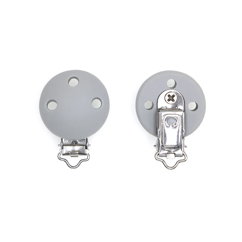 10/20/50 Pcs Baby Pacifer Clips round Shape Perle Silicone Teether Clip DIY Baby Dummy Chain Nipple Holder rodent
