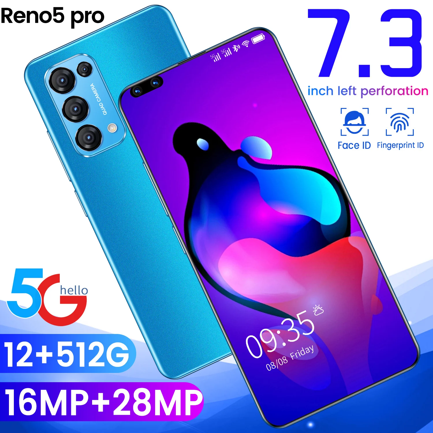OPPI Reno5 Pro Smartphones 7.3