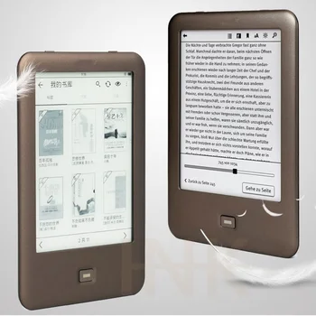 Lector de e-Book con luz integrada, WiFi, e-ink, pantalla táctil de 6 pulgadas, 1024x758