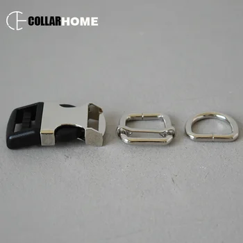 

20 sets metal buckle 3/4" 20mm D rings clip clasp belt buckle for bag dog cat collar accessories high quality chain fastener