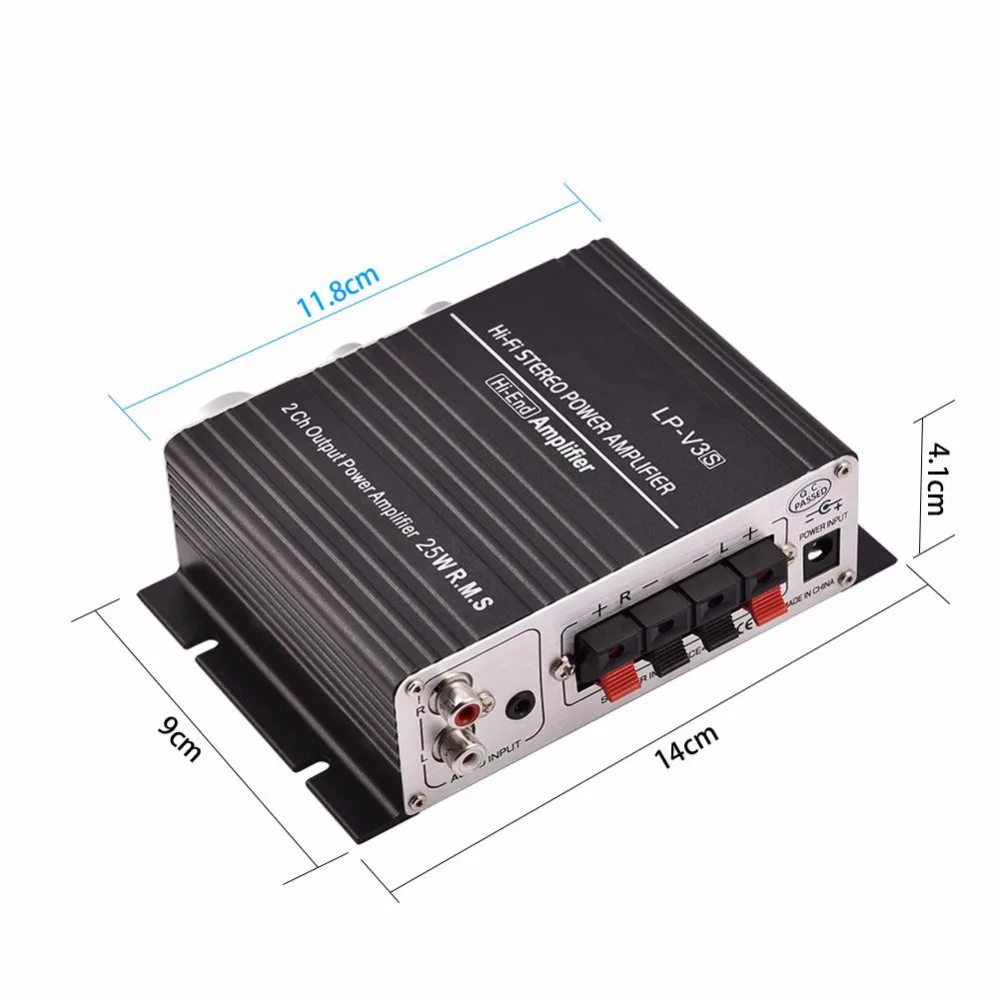 Для Lepy lp-838 lp-808 A68 A7 V3 V3S усилитель мощности аудио стерео усилитель басов усилитель для автомобильного радио MP3