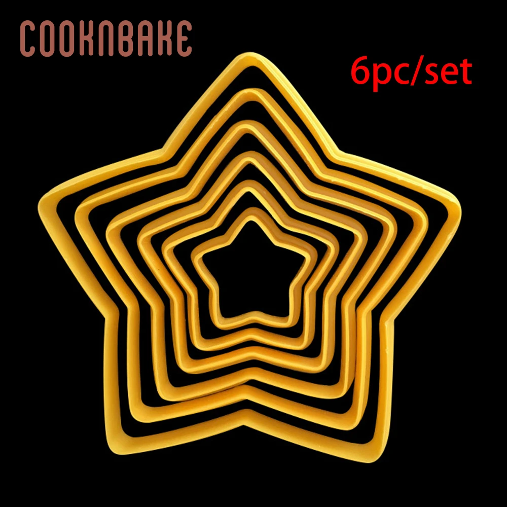 CDY-369 COOKNBAKE пластиковые формы для печенья в форме цветка формочка для печенья 6 шт./компл. печенье инструмент для печенья торт домашний Декор Рождество - Цвет: CDY-369
