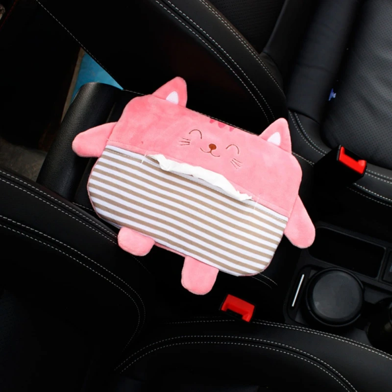 Автомобиль мультфильм животное Авто Коробка ткани Haning насосная Сумка Автокресло держатель ткани коробка для хранения