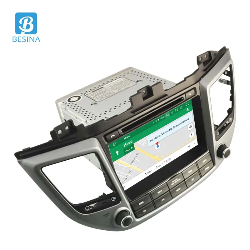 Besina Android 9,0 автомобильный dvd-плеер forHyundai Tucson/IX35 gps 2 Din Автомобильный Радио стерео Мультимедиа автоаудио wifi RDS
