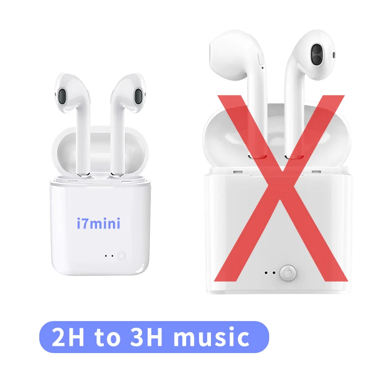 I7MINIWT Mangoman i7s Tws Wireless Headphones Bluetooth Earphones Air Earbuds Handsfree in ear Headset wireless bluetooth headphones i7s - Цвет: I7MINIWT