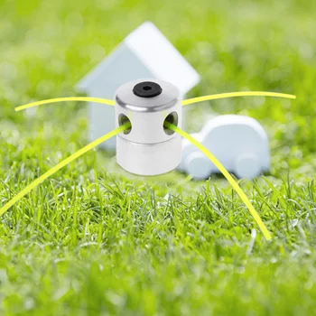 

Aluminum Grass Trimmer Head w/ 4 Lines Brush Cutter Head Lawn Mower Accessories1##