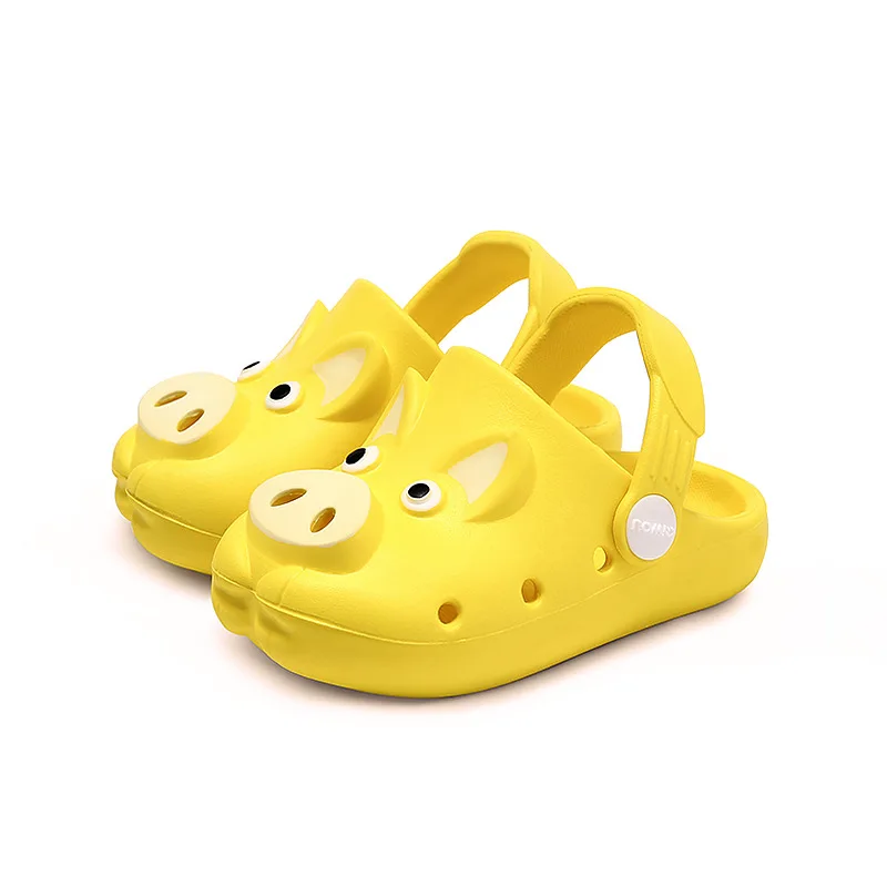 LOOZYKIT Kids Garden Slippers Children Sandals Summer Baby Boys Girls Cute Cartoon Pig Beach Sandals Soft Breathable Shoes