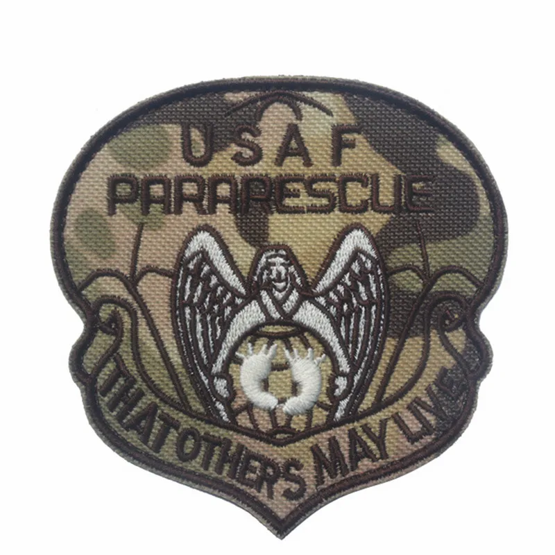 USAF десантник ВВС США тактический боевой патч Pararescue десантные повязки патч для военной одежды крюк/петля