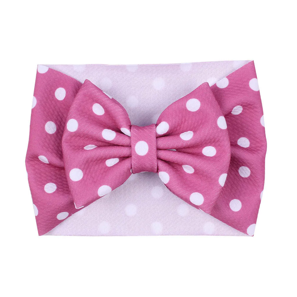 1pcs Flower Boutique Headband 5" Soft Elastic Hair Bows Headwrap Kids Hair Accessories Mujer Bandeau Bebe Fille 33 Colors - Цвет: 17