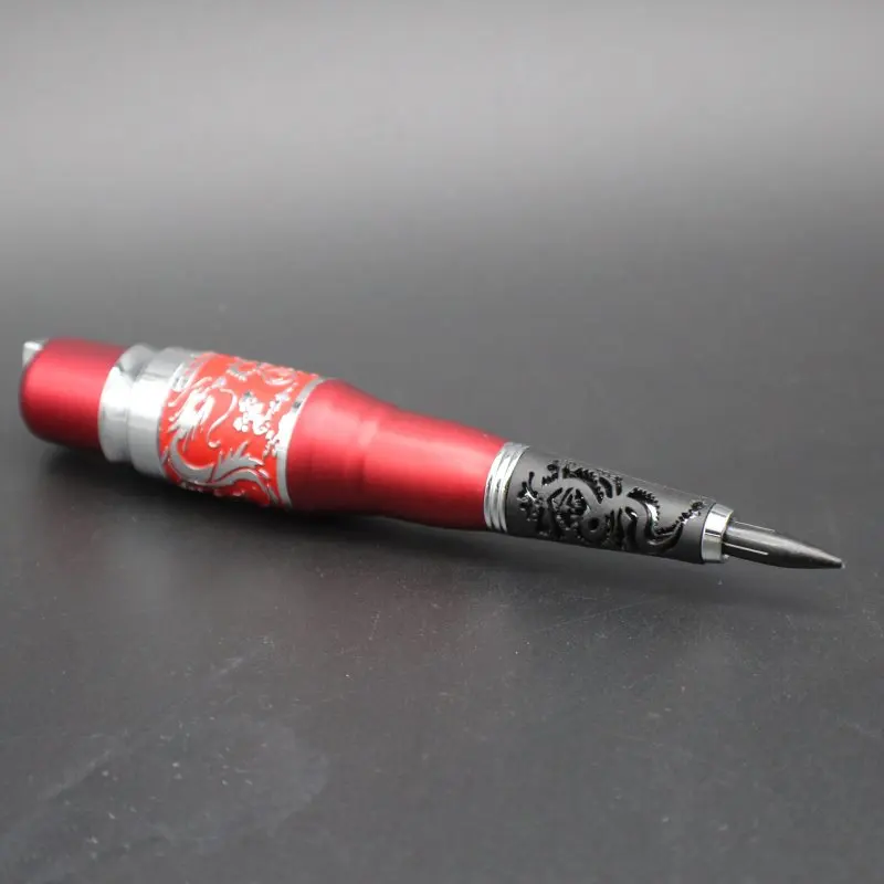 1 компл. Красный дракон Compete Tattoo Kit роторный Перманентный макияж бровей губ татуировки машина комплект с питанием иглы наконечник