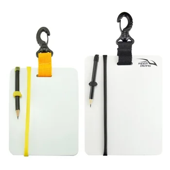 

Underwater Writing Slate Diving Wordpad Gear Board With Swivel Clip And Pencil For Water Sports Diving Swimming Pool Accessory