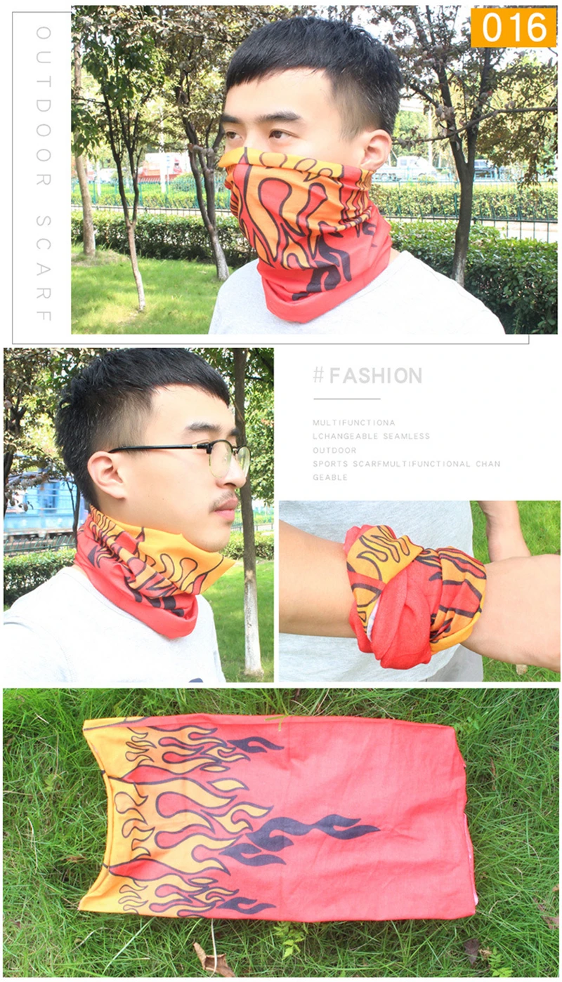 Multifunctional Sports Headwear Headband Bandana Balaclava Face Cover Scarf Sweatband Hairband for Cycling Yoga Camping Hiking