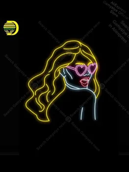 

Neon light Signs Girl with yellow hair Neon Bulbs sign Lamp Professional Warehouse Sign Neon Bulbs Decorative Neon Sign Custom